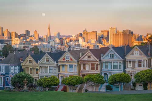 Victorian homes in SF Bay